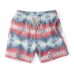 Faherty Beacon Trunk Swim Board Short Bathing Suit Size 40 Aztec Western